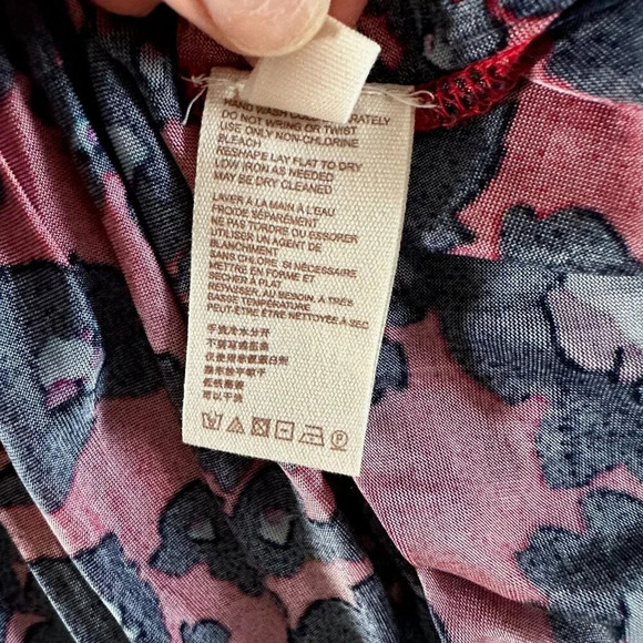 Free People Top Love Letter Mini Dress Merlot Tunic Combo Oversized - Picture 13 of 16